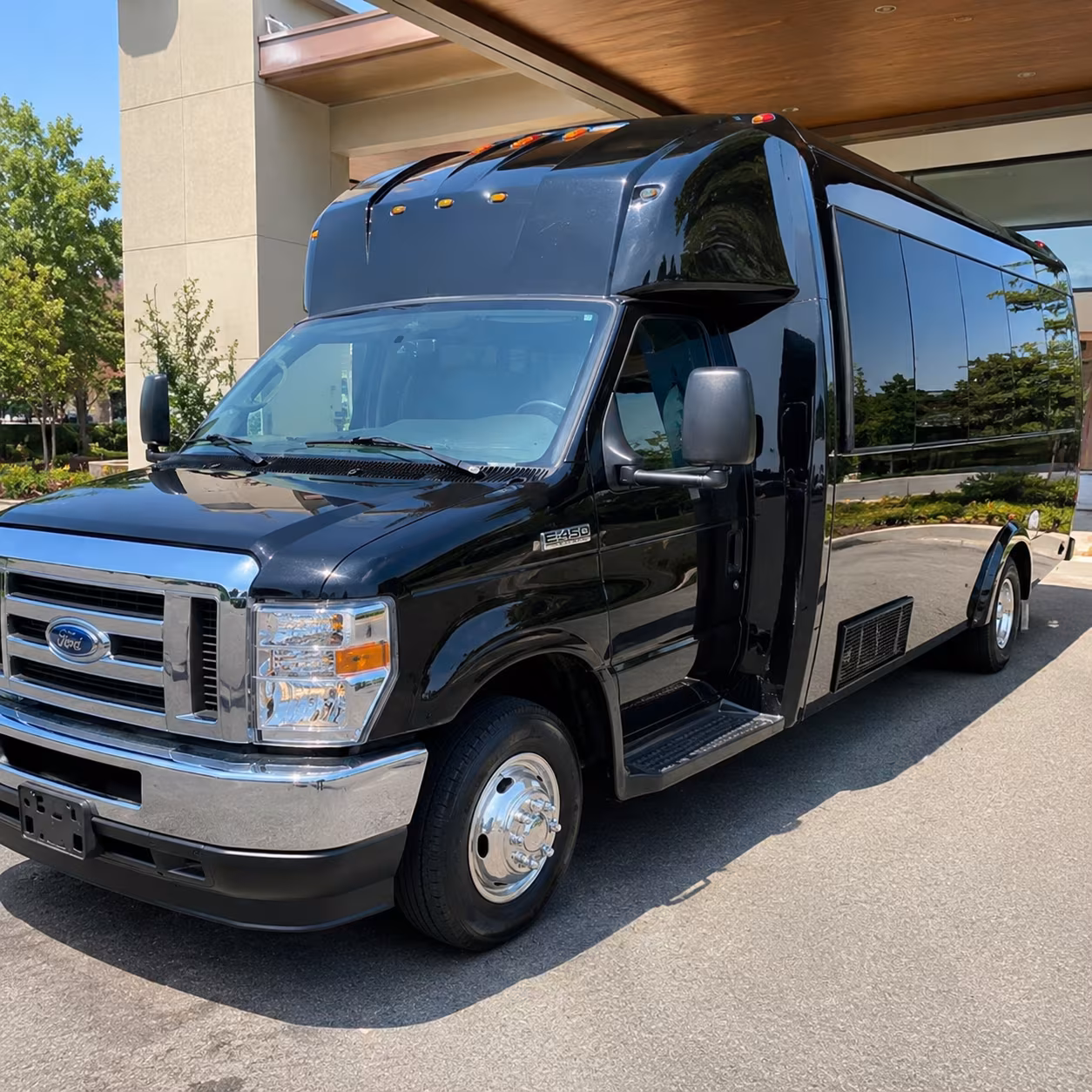 Passenger seating aboard a party bus rental serving Miami