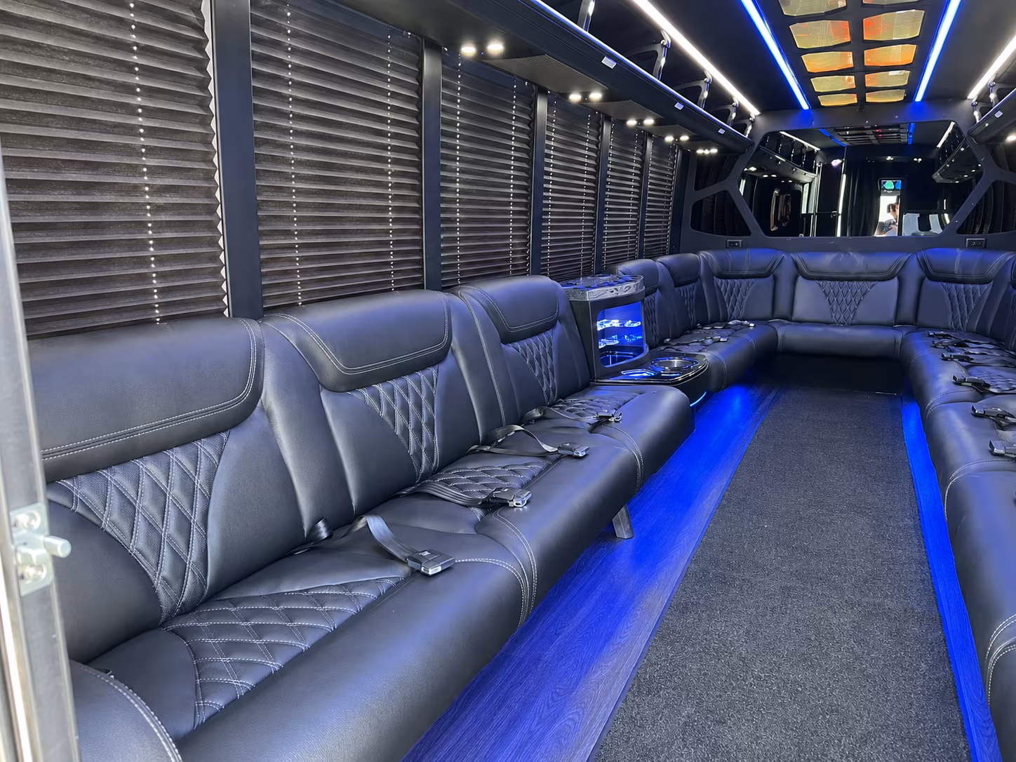 Miami Birthday, Sweet 16, & Quinceañera Transportation party bus exterior