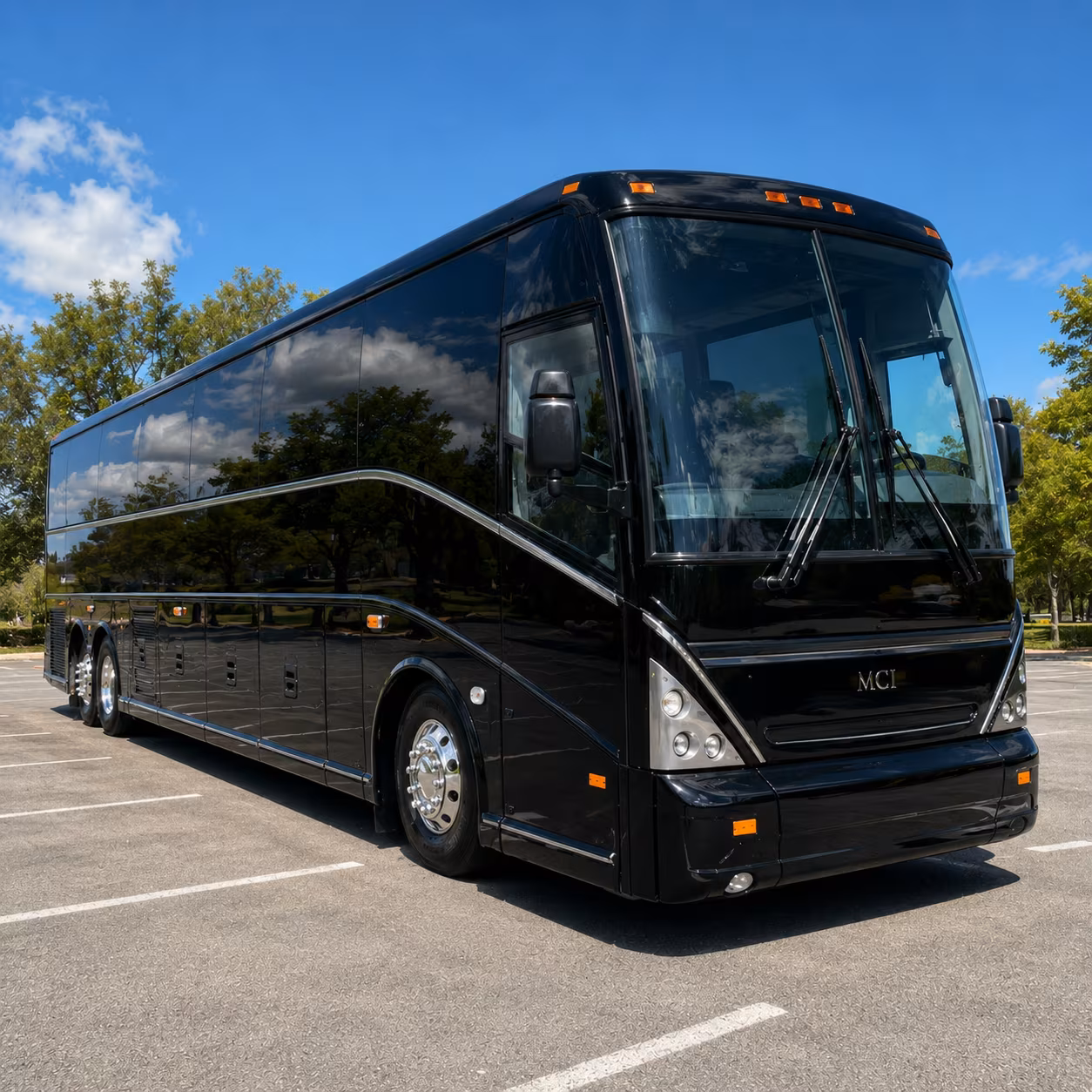 Miami Corporate Transportation party bus exterior