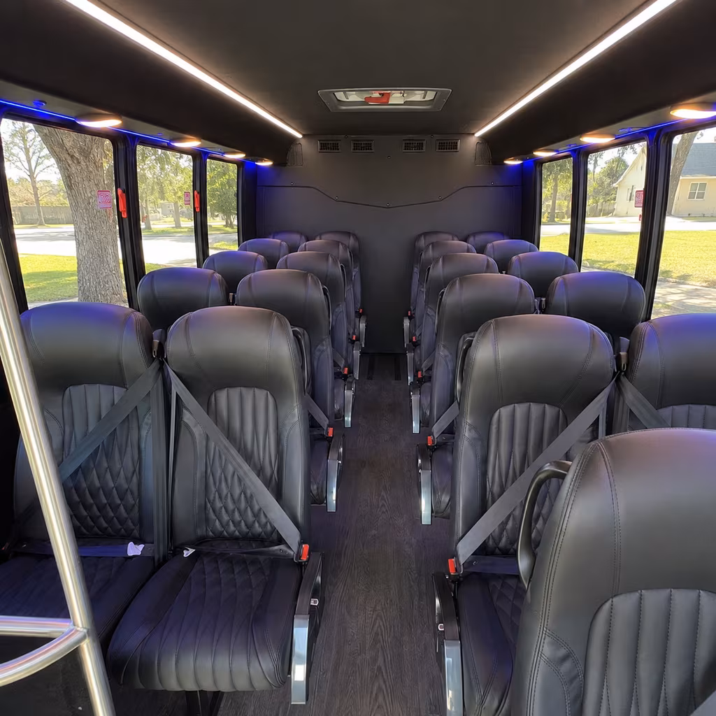 Miami Corporate Transportation party bus interior