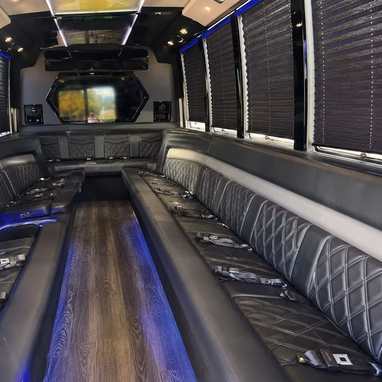 Miami Private Event Transportation party bus exterior
