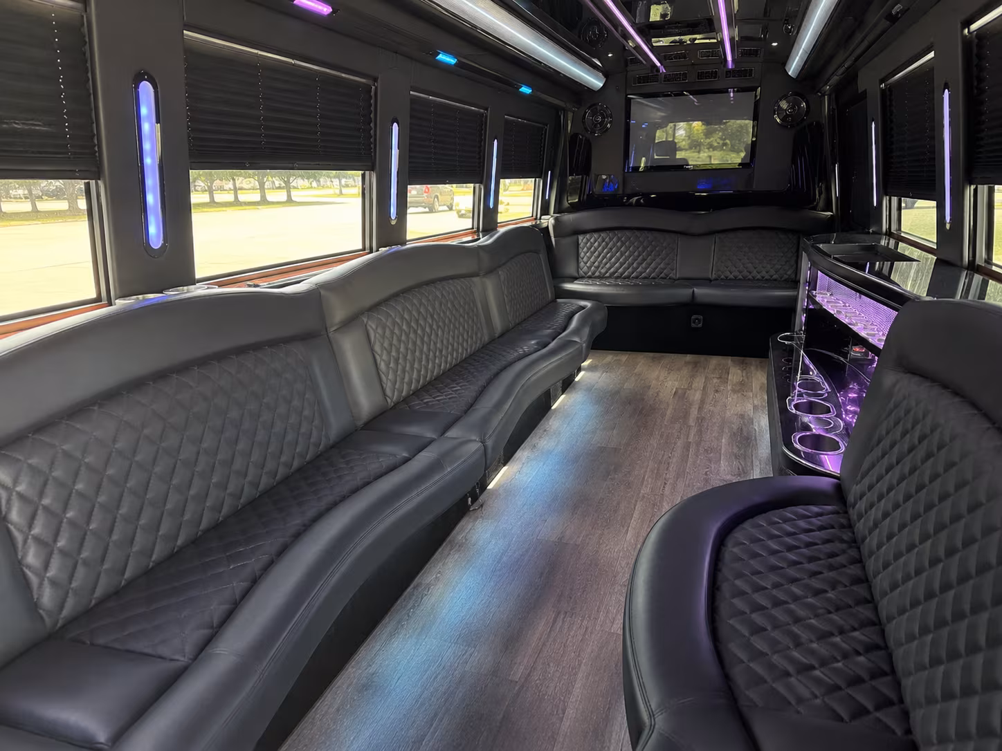 Miami Prom & Homecoming Transportation party bus exterior