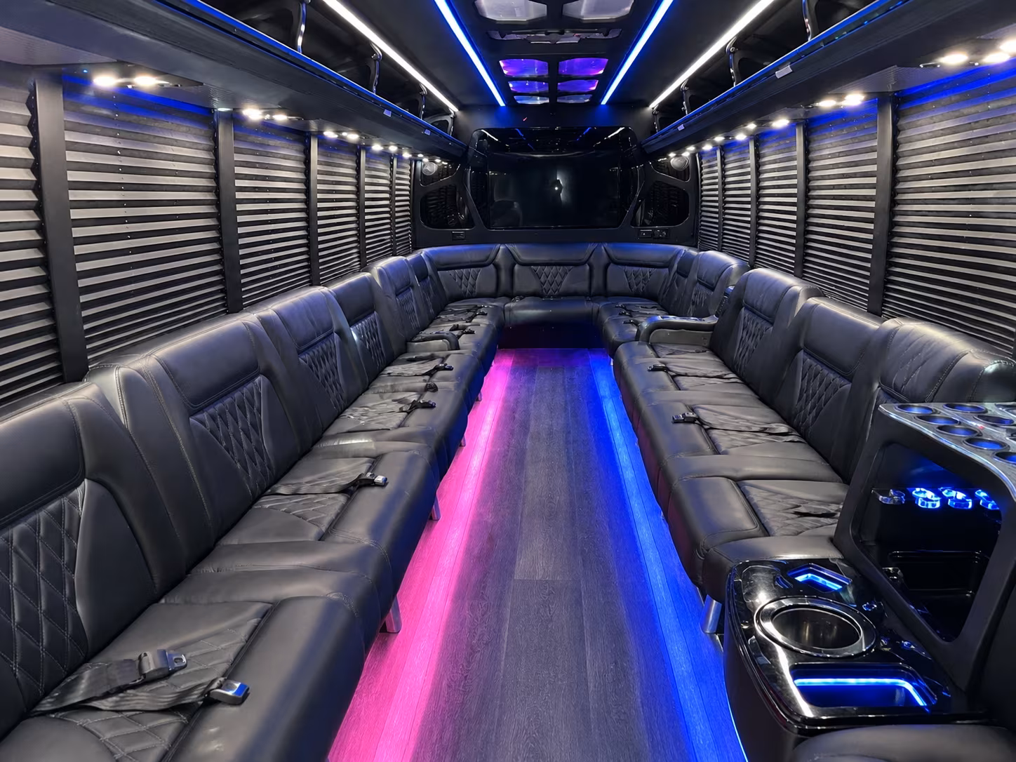 Miami Prom & Homecoming Transportation onboard seating