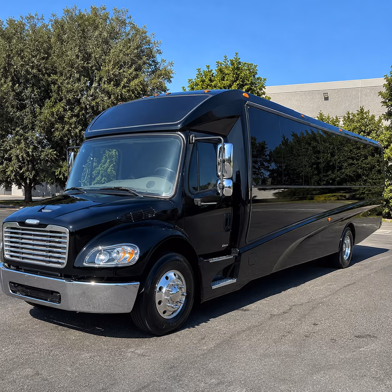 Miami School Event Transportation party bus exterior