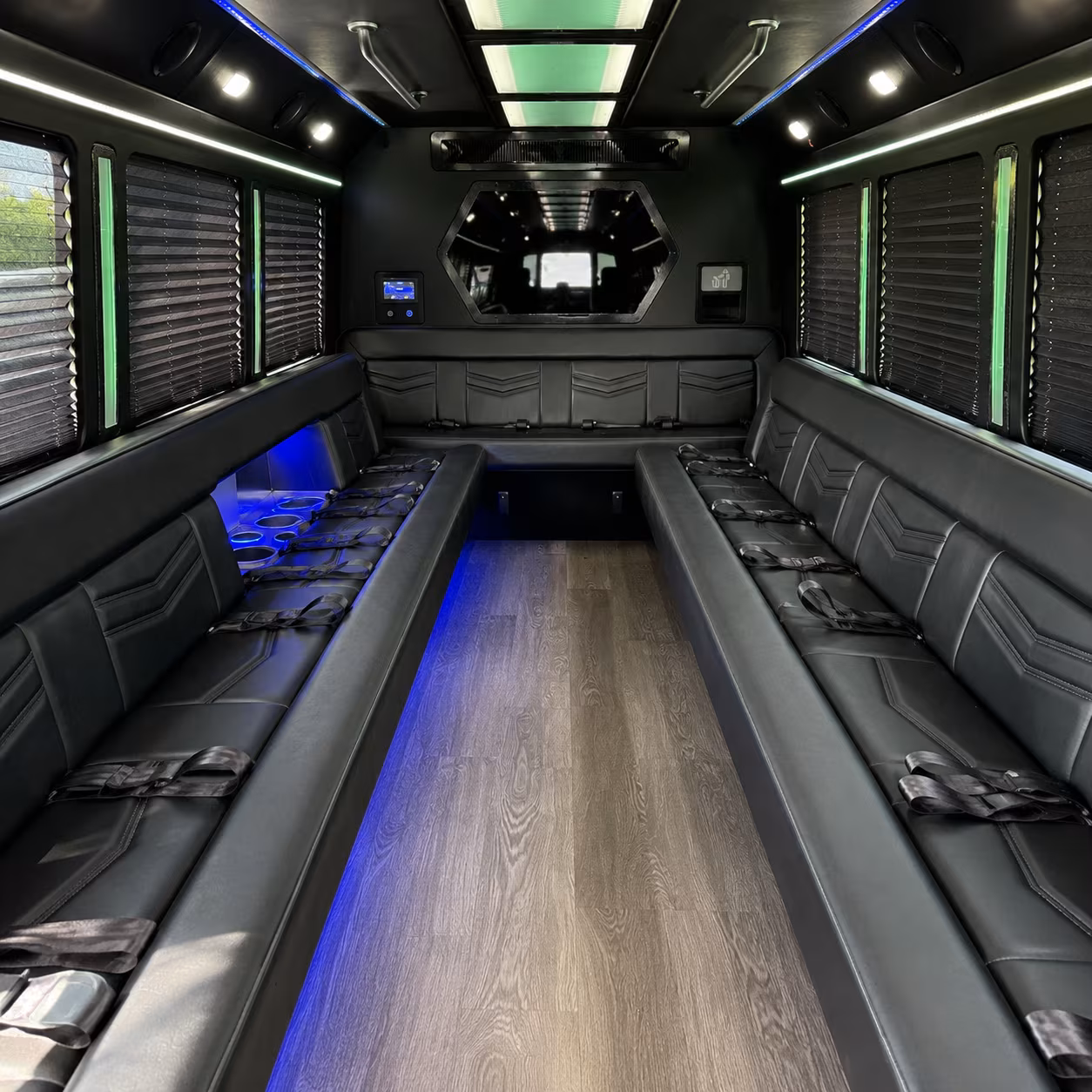 Miami Sporting Event Transportation party bus exterior