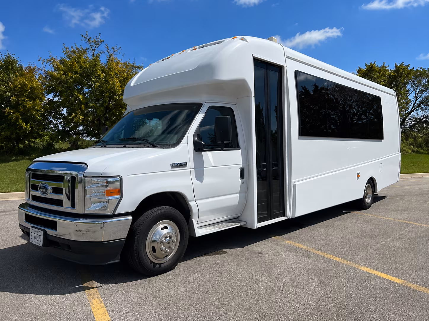 Miami Sporting Event Transportation party bus exterior