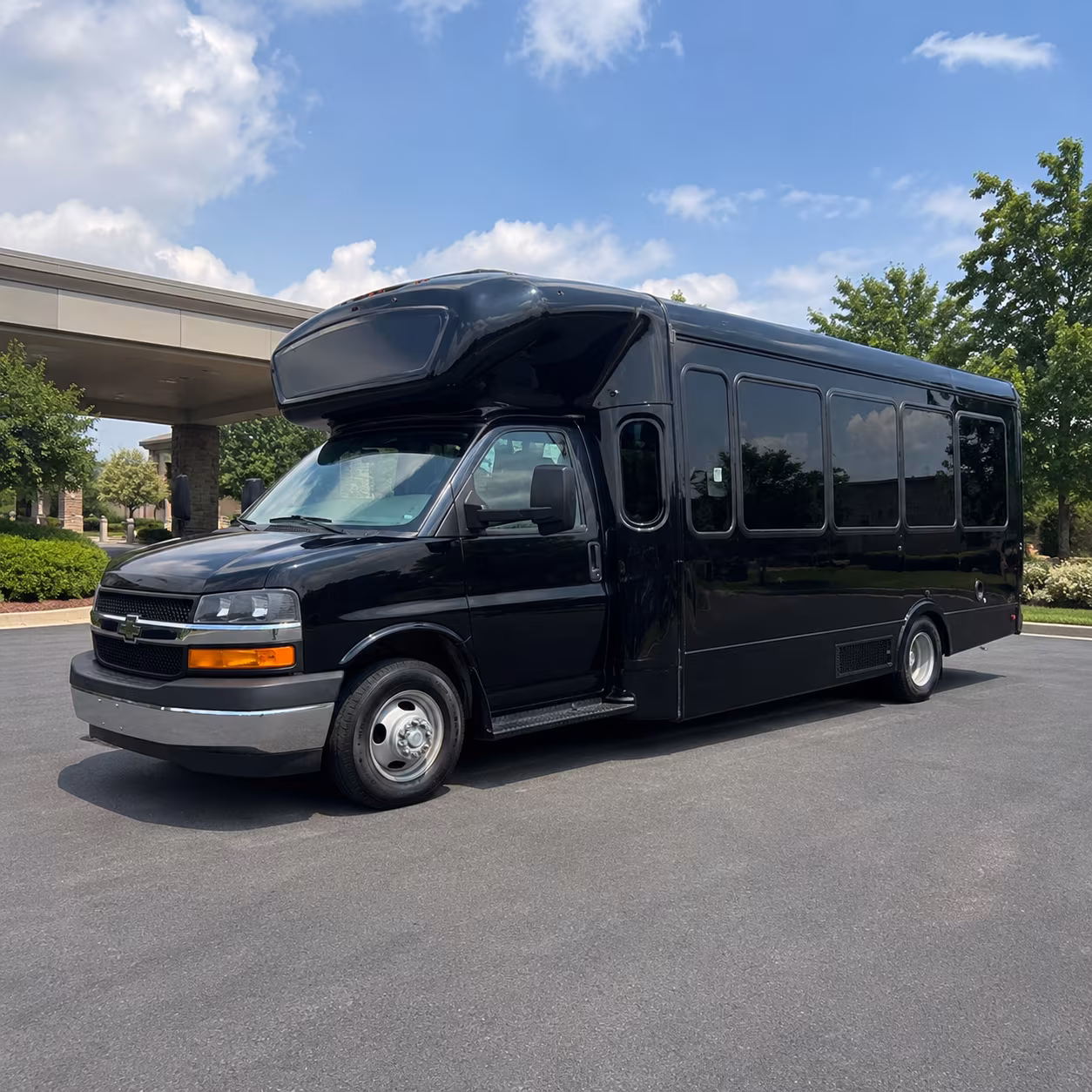 Miami Wedding Transportation party bus exterior