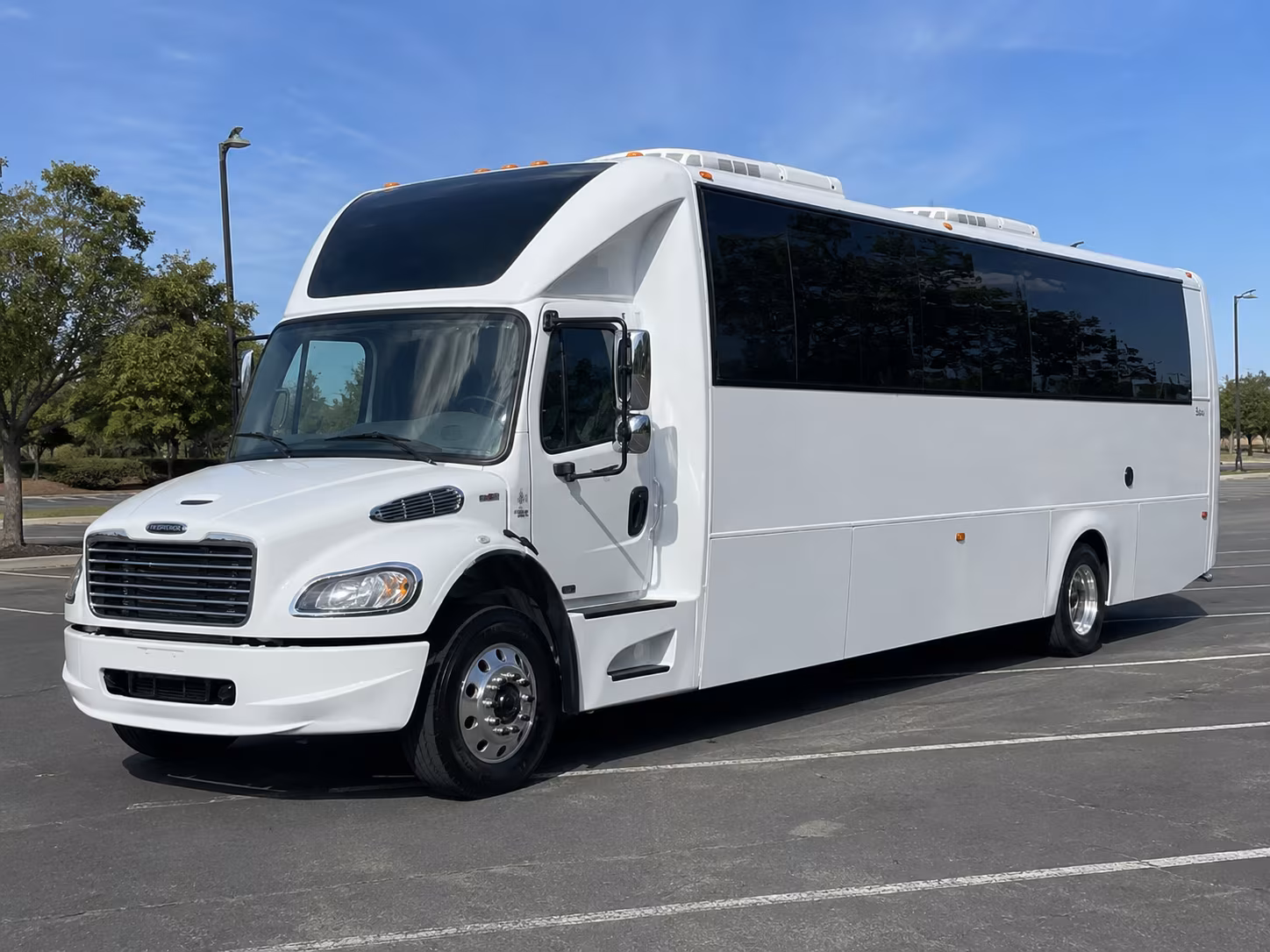 Miami Wedding Transportation party bus exterior