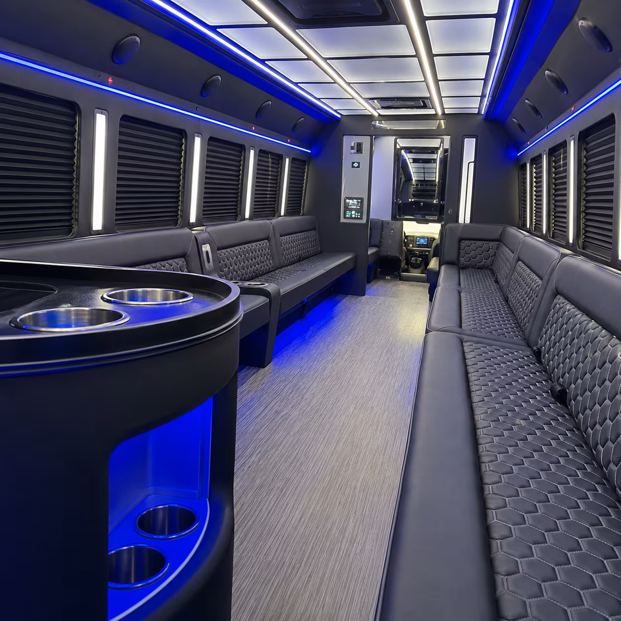 Miami Wedding Transportation party bus exterior