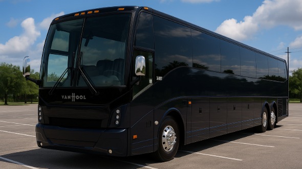 Exterior of Charter Bus Company Hialeah's 40 Passenger Party Bus in Hialeah