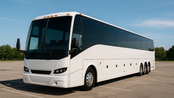 Exterior of Charter Bus Company Miami's 44 Passenger Charter Bus in Miami