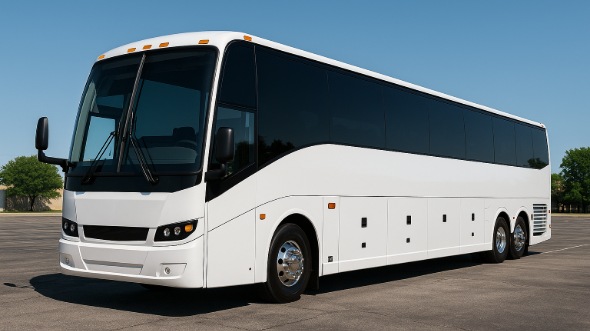 Exterior of Charter Bus Company Miami's 46 Passenger Charter Bus in Miami
