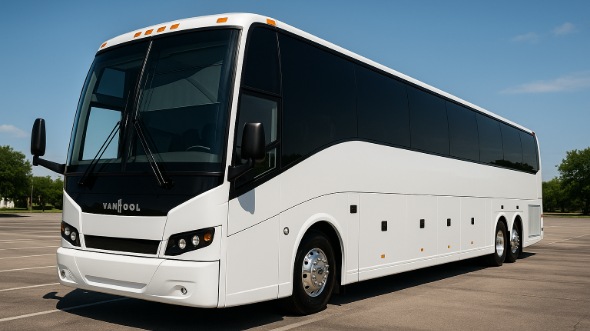 Exterior of Charter Bus Company Weston's 50 Passenger Party Bus in Weston